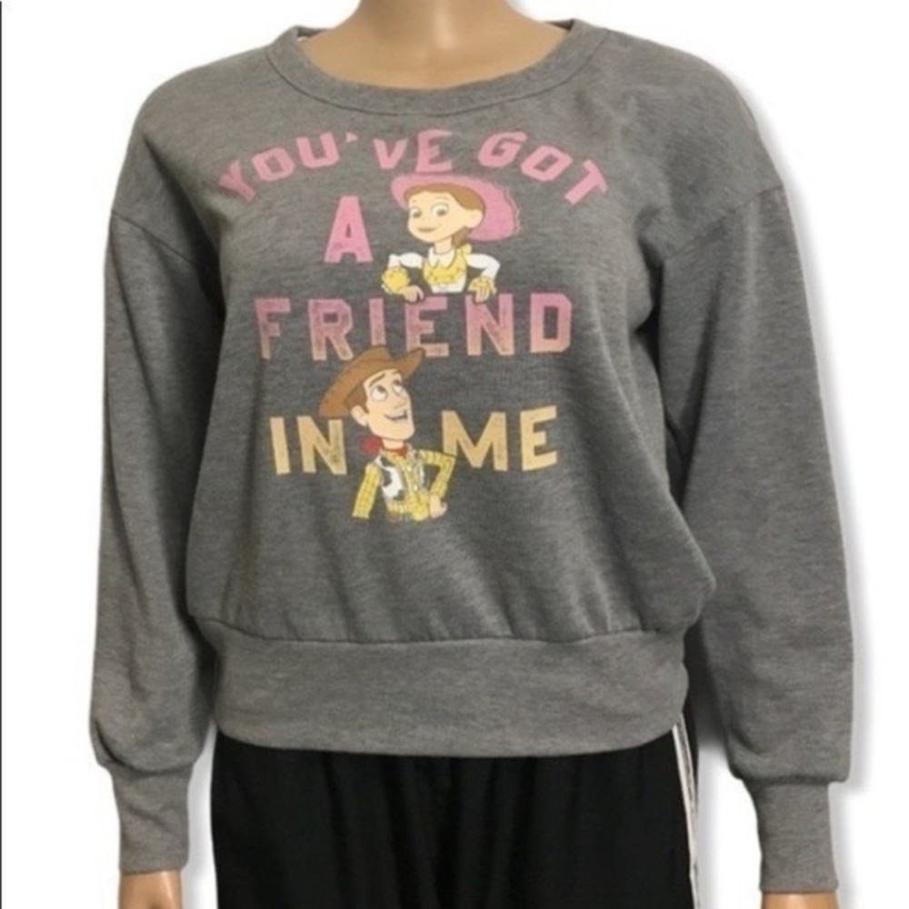 Disney’s Toy Story Sweatshirt Gray  Jessie & Woody You’ve Got a Friend in Me